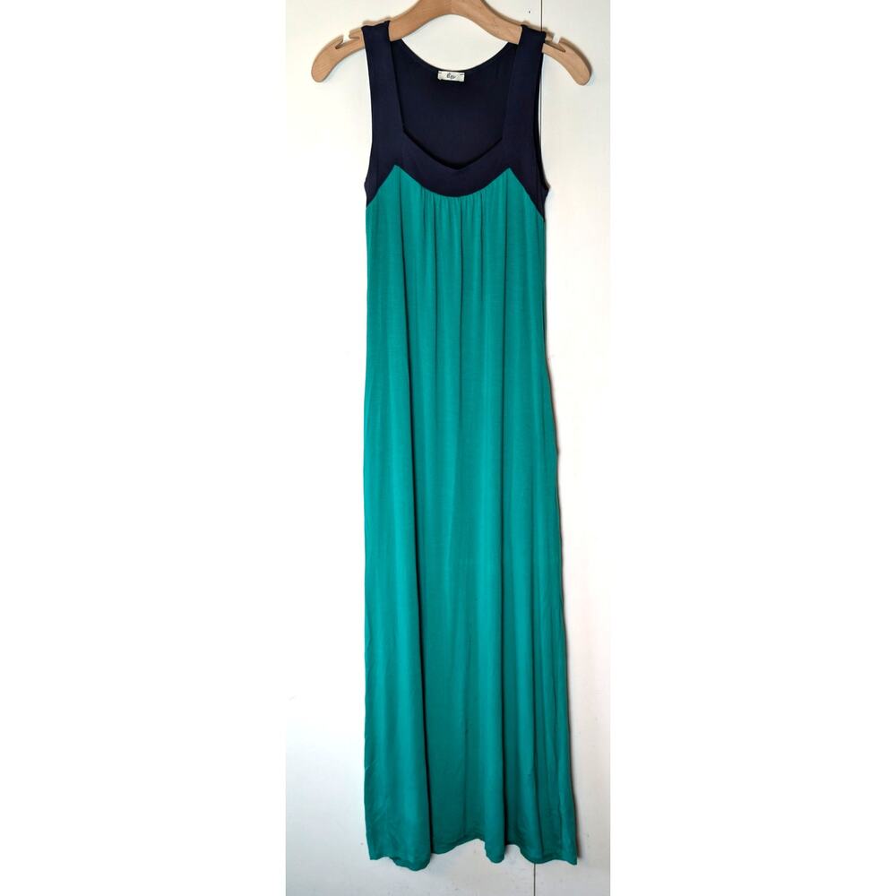 Egy Green & Blue Maxi Dress Small